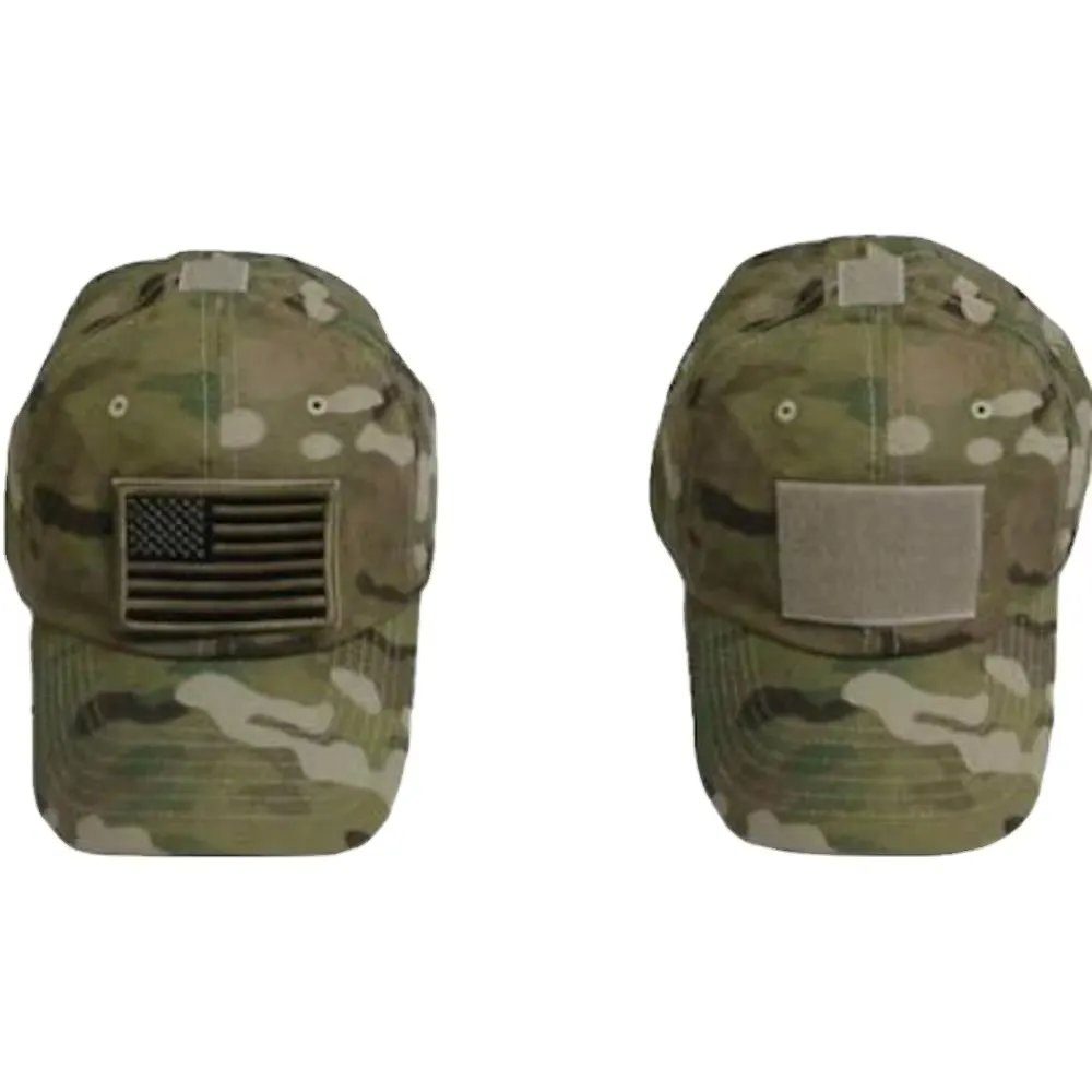 tactical hats with American flag patch