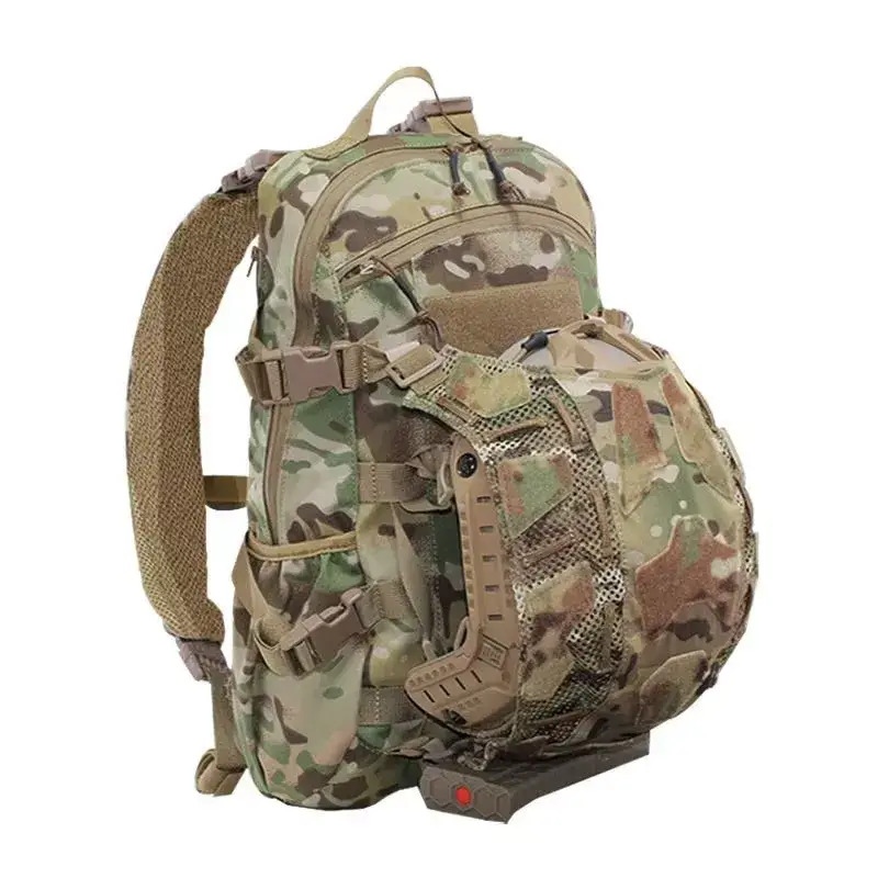 backpack with helmet holder