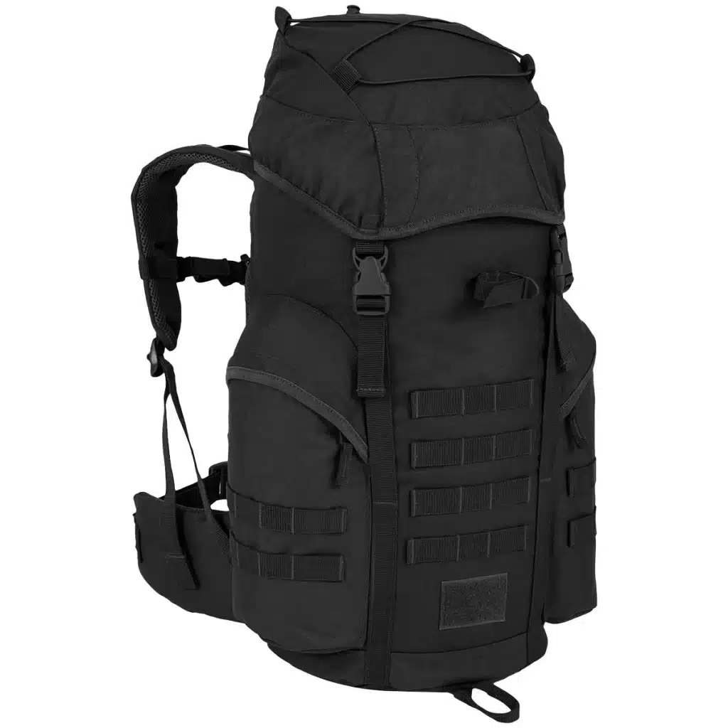 black tactical backpack